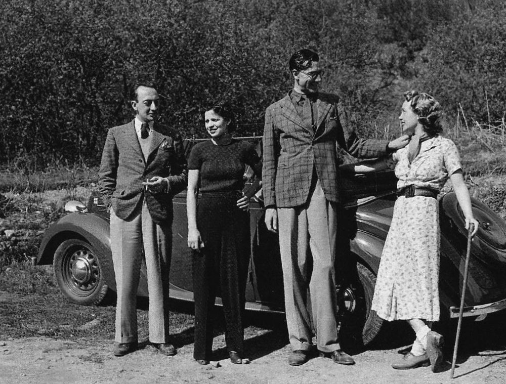 Cecil Milner and Clive Richardson with their wives.